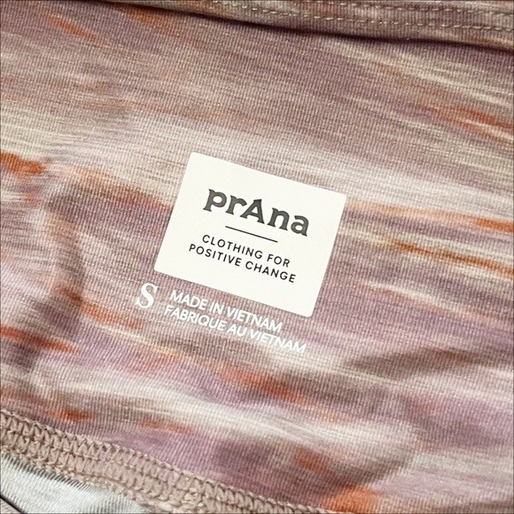 Prana Electa Leggings II Small pocket neutral print high rise outdoor activewear - Picture 7 of 13